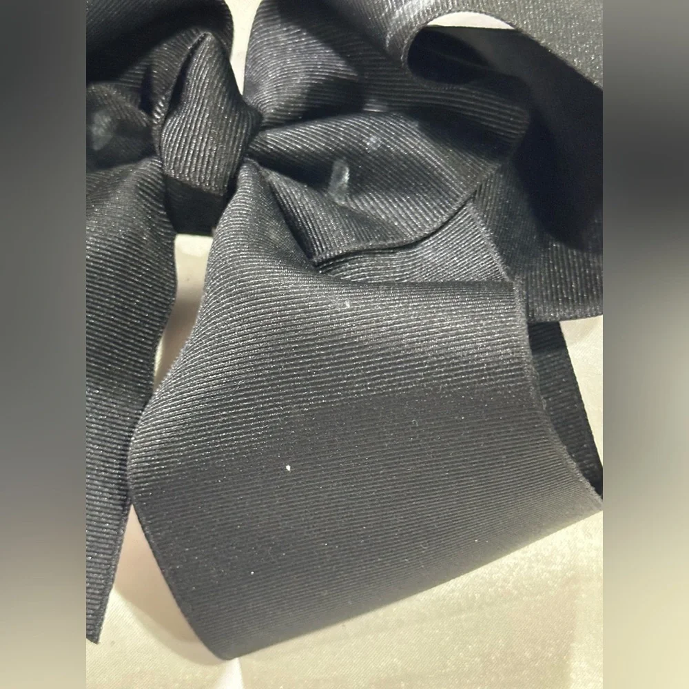 Classic Black Grosgrain Hair Bow- bundle 2+ for savings on shipping.